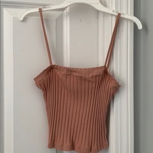 Dusty rose urban outfitters crop tank top